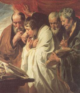 Jacob Jordaens The Four Evangelists (mk05) Germany oil painting art